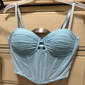 NWT Windsor corset style going-out top
Size Medium light blue